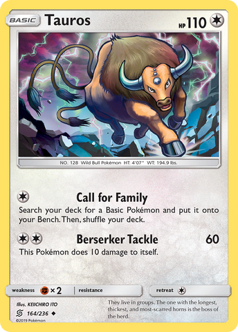 Tauros (164/236) [Sun & Moon: Unified Minds] - The Mythic Store | 24h Order Processing