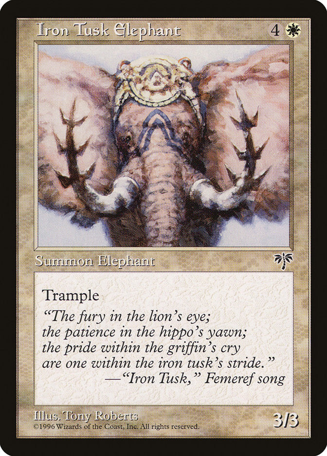 Iron Tusk Elephant [Mirage] - The Mythic Store | 24h Order Processing