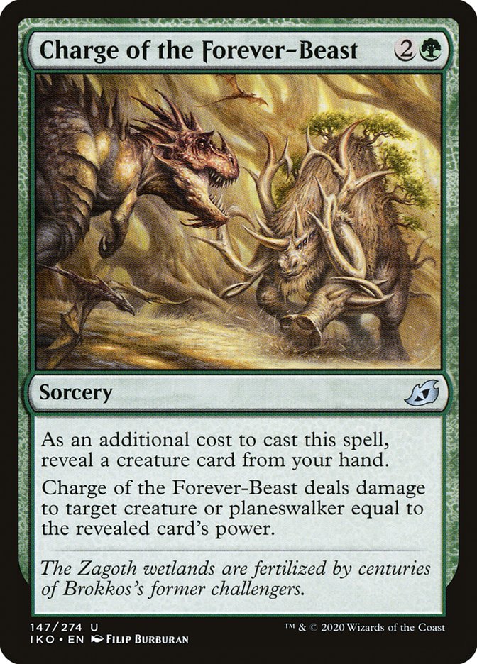 Charge of the Forever-Beast [Ikoria: Lair of Behemoths] - The Mythic Store | 24h Order Processing