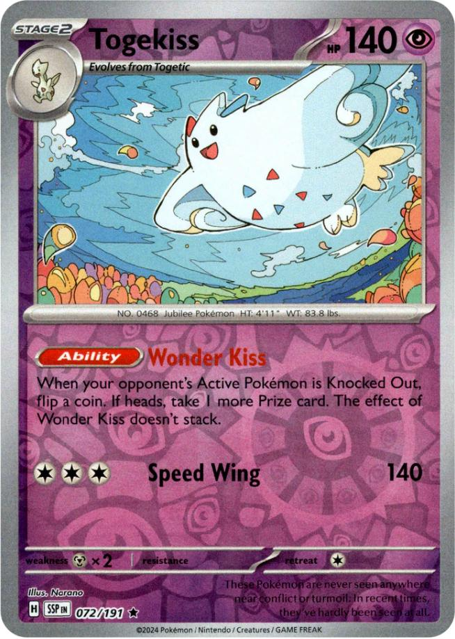 Togekiss (072/191) [Scarlet & Violet: Surging Sparks] - The Mythic Store | 24h Order Processing