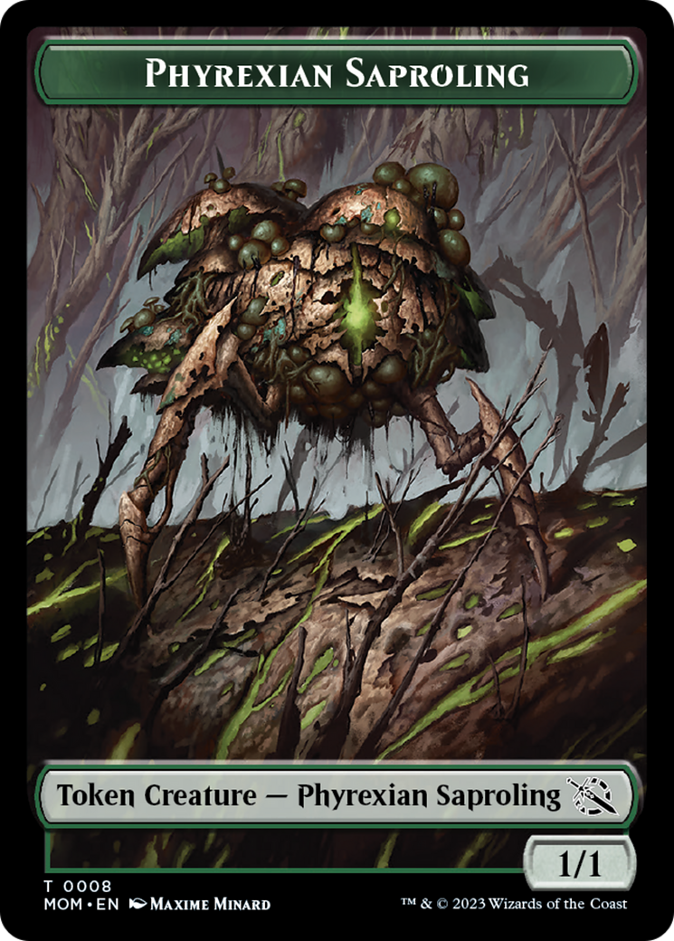 Warrior // Phyrexian Saproling Double-Sided Token [March of the Machine Tokens] - The Mythic Store | 24h Order Processing