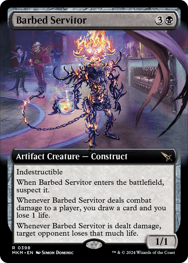 Barbed Servitor (Extended Art) [Murders at Karlov Manor] - The Mythic Store | 24h Order Processing