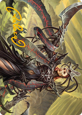 Testament Bearer Art Card (Gold-Stamped Signature) [Phyrexia: All Will Be One Art Series] - The Mythic Store | 24h Order Processing