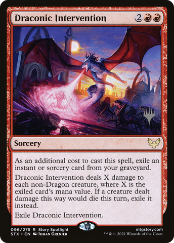 Draconic Intervention (Promo Pack) [Strixhaven: School of Mages Promos] - The Mythic Store | 24h Order Processing