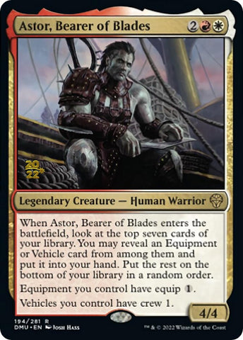Astor, Bearer of Blades [Dominaria United Prerelease Promos] - The Mythic Store | 24h Order Processing
