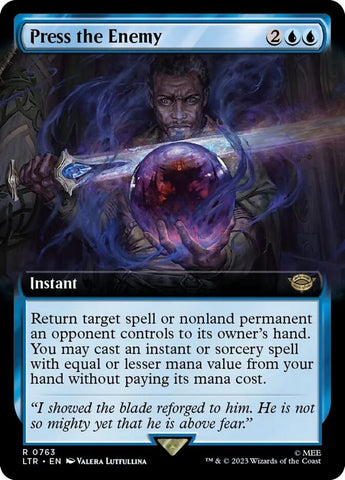 Press the Enemy (Extended Art) (Surge Foil) [The Lord of the Rings: Tales of Middle-Earth] - The Mythic Store | 24h Order Processing