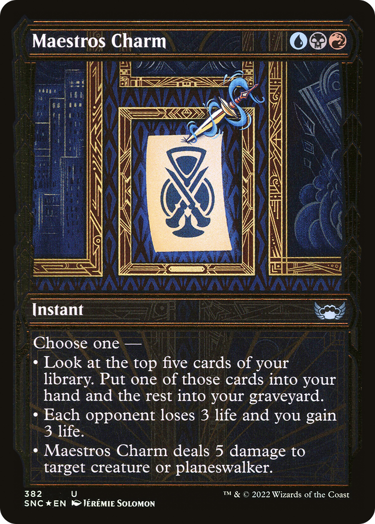 Maestros Charm (Showcase Golden Age Gilded Foil) [Streets of New Capenna] - The Mythic Store | 24h Order Processing