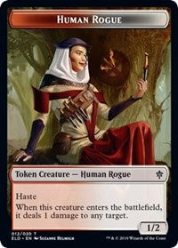 Human Rogue // Food (18) Double-Sided Token [Throne of Eldraine Tokens] - The Mythic Store | 24h Order Processing