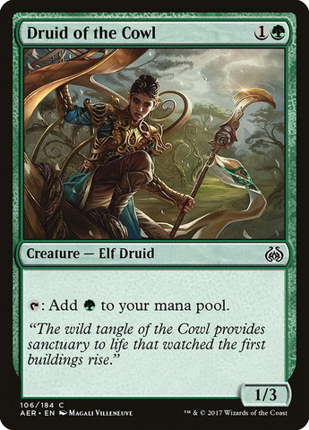Druid of the Cowl [Aether Revolt] - The Mythic Store | 24h Order Processing