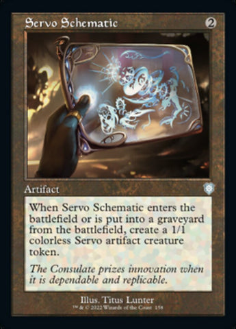 Servo Schematic (Retro) [The Brothers' War Commander] - The Mythic Store | 24h Order Processing