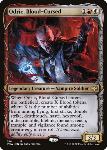 Odric, Blood-Cursed (Showcase Fang Frame) [Innistrad: Crimson Vow] - The Mythic Store | 24h Order Processing