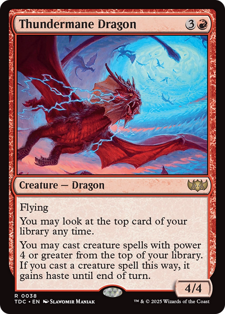 Thundermane Dragon [Tarkir: Dragonstorm Commander] - The Mythic Store | 24h Order Processing