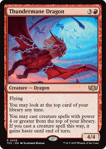 Thundermane Dragon [Tarkir: Dragonstorm Commander] - The Mythic Store | 24h Order Processing
