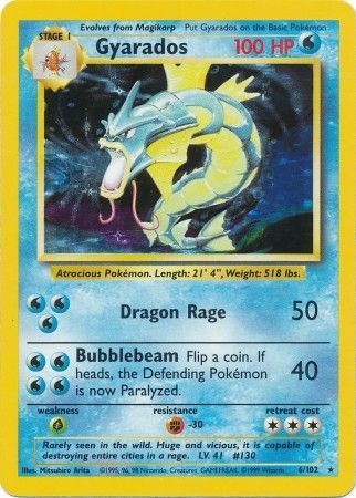 Gyarados (6/102) [Base Set Unlimited] - The Mythic Store | 24h Order Processing