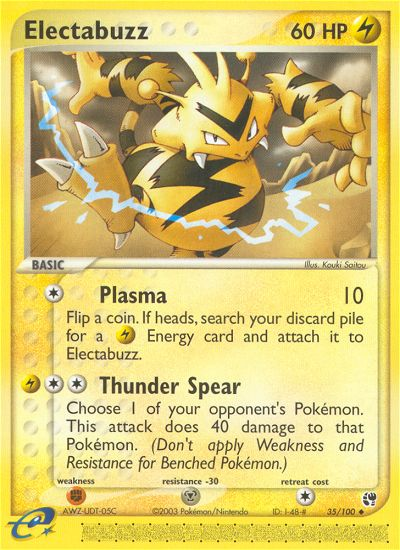 Electabuzz (35/100) [EX: Sandstorm] - The Mythic Store | 24h Order Processing