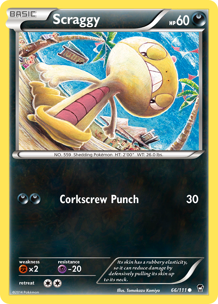 Scraggy (66/111) [XY: Furious Fists] - The Mythic Store | 24h Order Processing