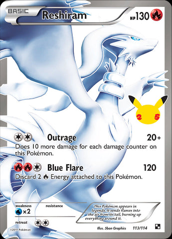 Reshiram (113/114) [Celebrations: 25th Anniversary - Classic Collection] - The Mythic Store | 24h Order Processing