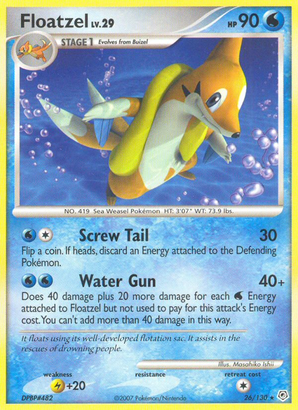 Floatzel (26/130) [Diamond & Pearl: Base Set] - The Mythic Store | 24h Order Processing