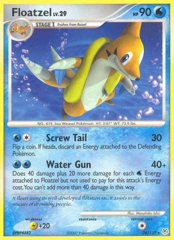 Floatzel (26/130) [Diamond & Pearl: Base Set] - The Mythic Store | 24h Order Processing