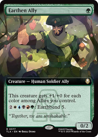 Earthen Ally (Extended Art) [Avatar: The Last Airbender] - The Mythic Store | 24h Order Processing