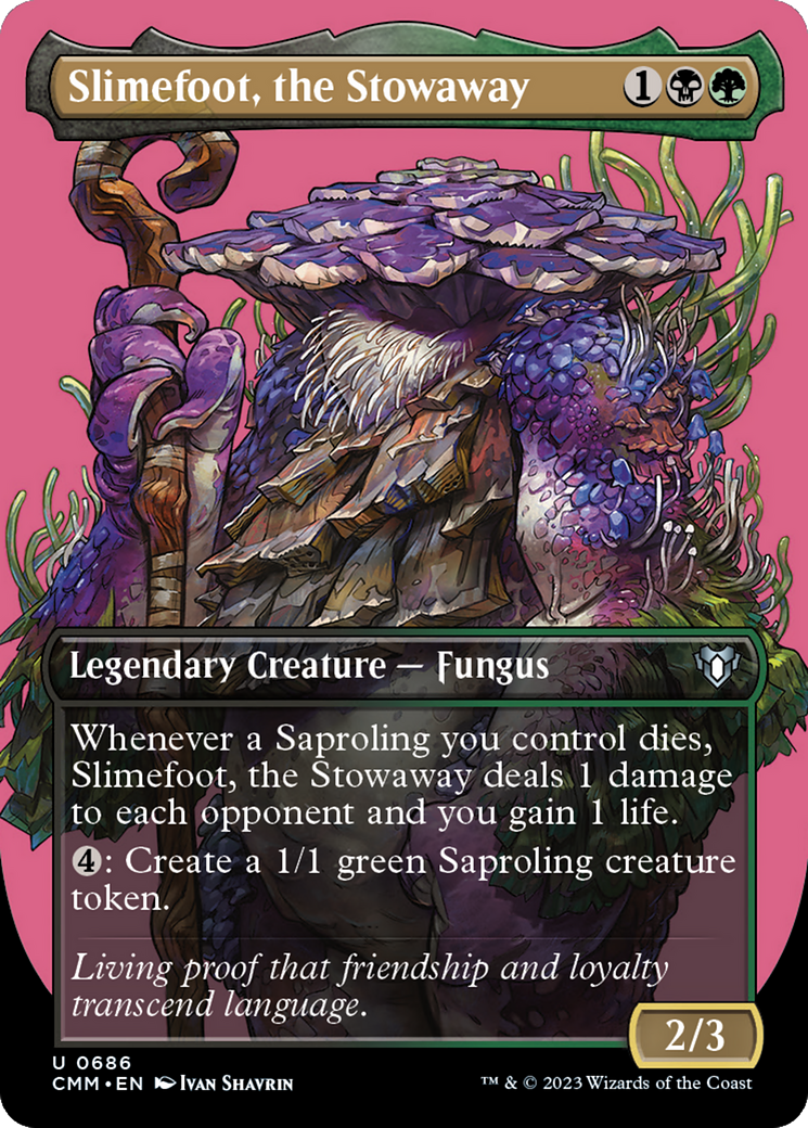 Slimefoot, the Stowaway (Borderless Profile) [Commander Masters] - The Mythic Store | 24h Order Processing