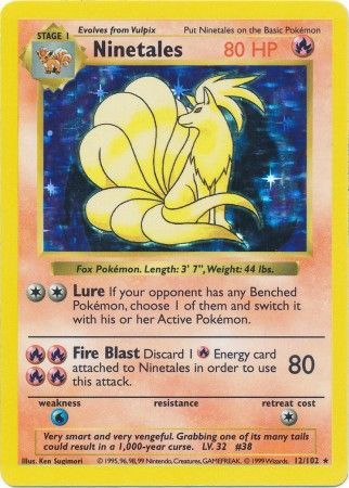 Ninetales (12/102) [Base Set Shadowless Unlimited] - The Mythic Store | 24h Order Processing