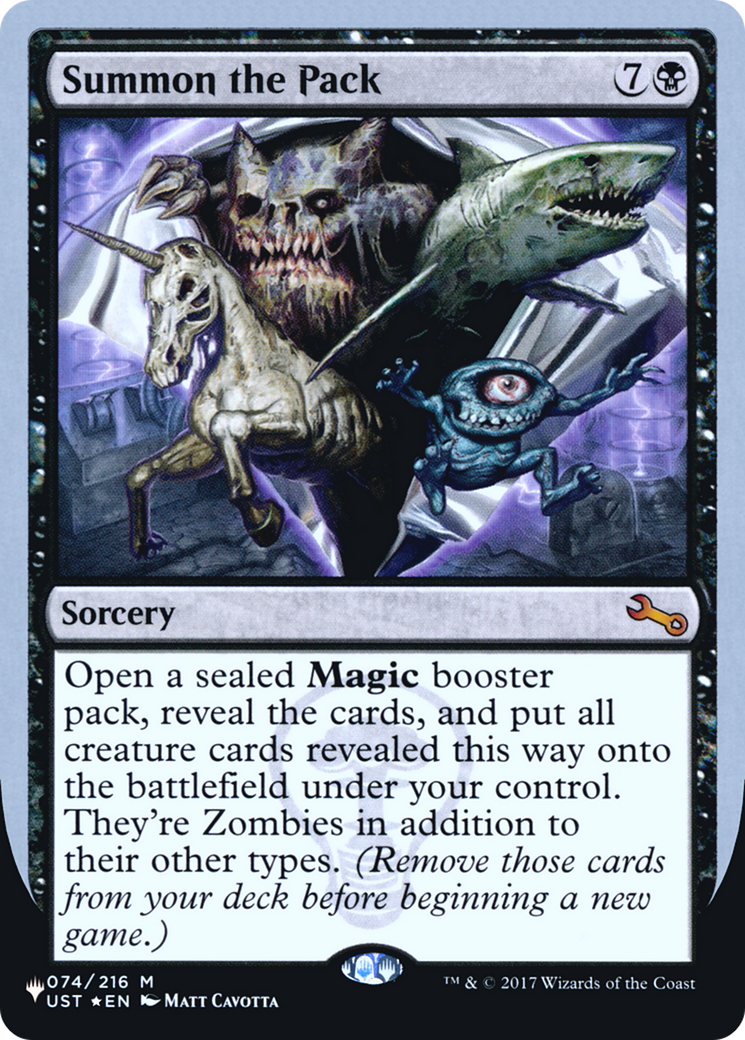 Summon the Pack (Unfinity Foil Edition) [The List] - The Mythic Store | 24h Order Processing
