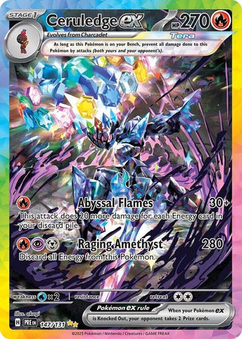 Ceruledge ex (147/131) [Scarlet & Violet: Prismatic Evolutions] - The Mythic Store | 24h Order Processing