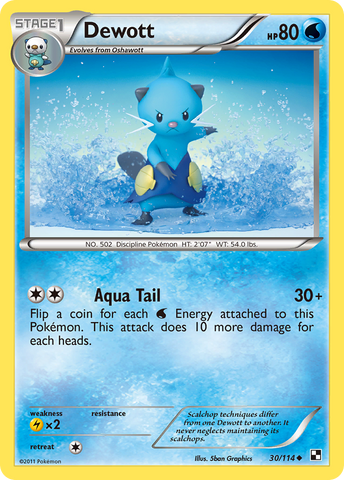Dewott (30/114) [Black & White: Base Set] - The Mythic Store | 24h Order Processing