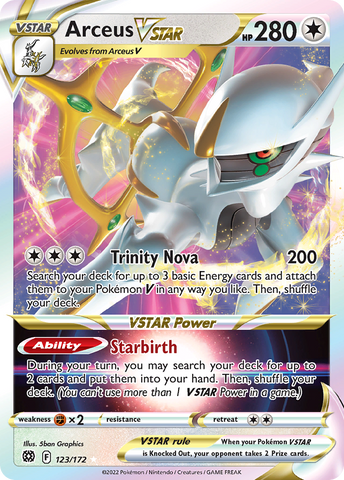 Arceus VSTAR (123/172) (Metal Card) [Sword & Shield: Brilliant Stars] - The Mythic Store | 24h Order Processing