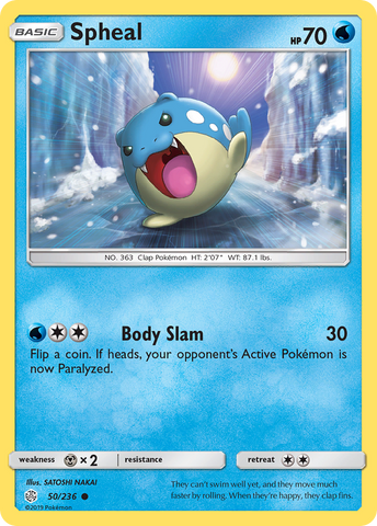 Spheal (50/236) [Sun & Moon: Cosmic Eclipse] - The Mythic Store | 24h Order Processing
