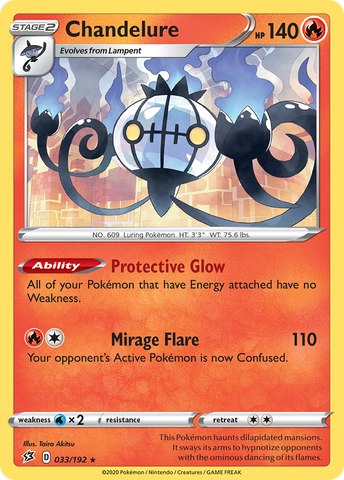 Chandelure (033/192) [Sword & Shield: Rebel Clash] - The Mythic Store | 24h Order Processing