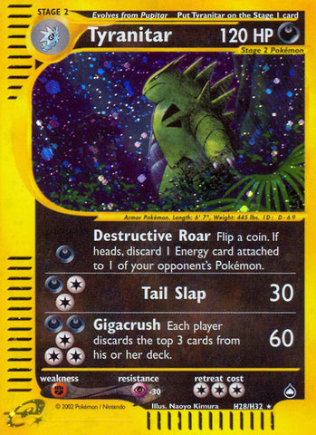 Tyranitar (H28/H32) [Aquapolis] - The Mythic Store | 24h Order Processing