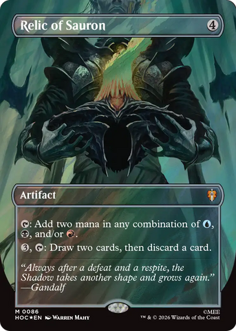 Relic of Sauron (Borderless) (Surge Foil) [The Hobbit: Eternal-Legal] - The Mythic Store | 24h Order Processing