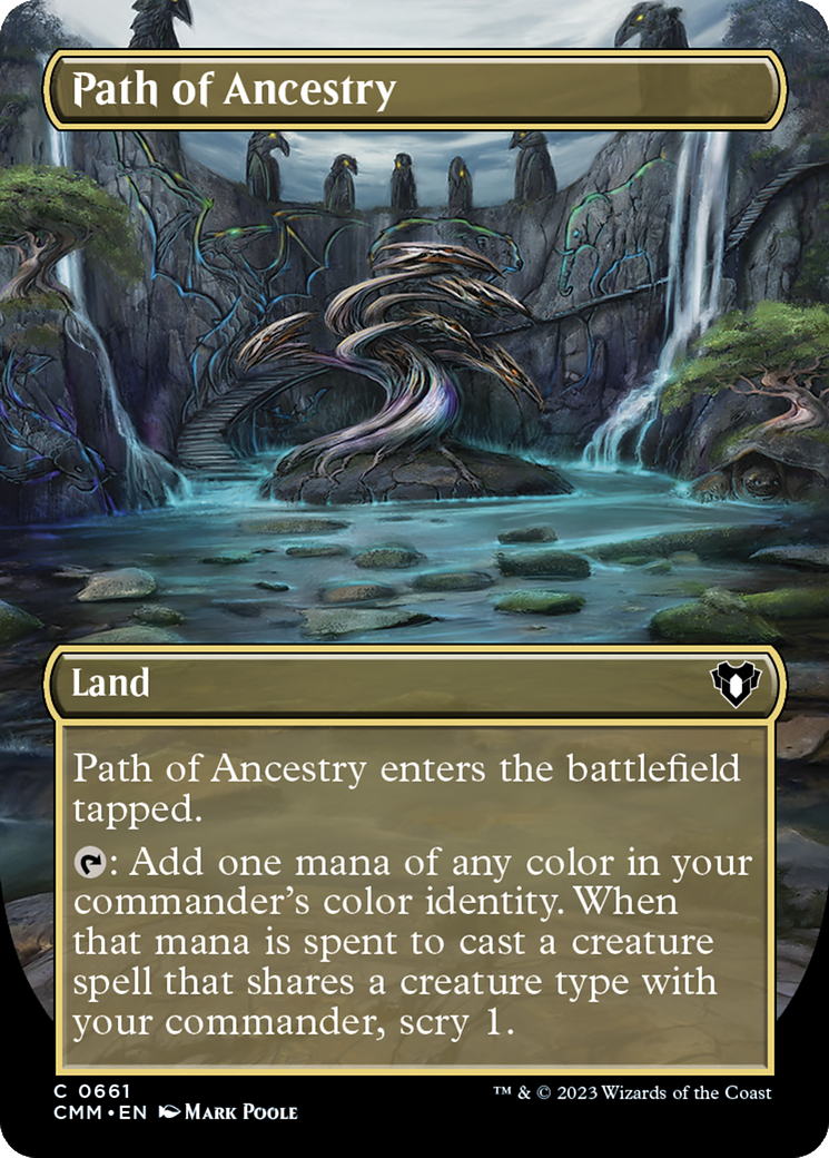 Path of Ancestry (Borderless Alternate Art) [Commander Masters] - The Mythic Store | 24h Order Processing