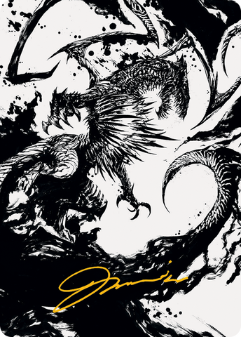Skithiryx, the Blight Dragon Art Card (Gold-Stamped Signature) [March of the Machine Art Series] - The Mythic Store | 24h Order Processing