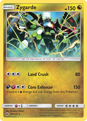 Zygarde (100/147) [Sun & Moon: Burning Shadows] - The Mythic Store | 24h Order Processing
