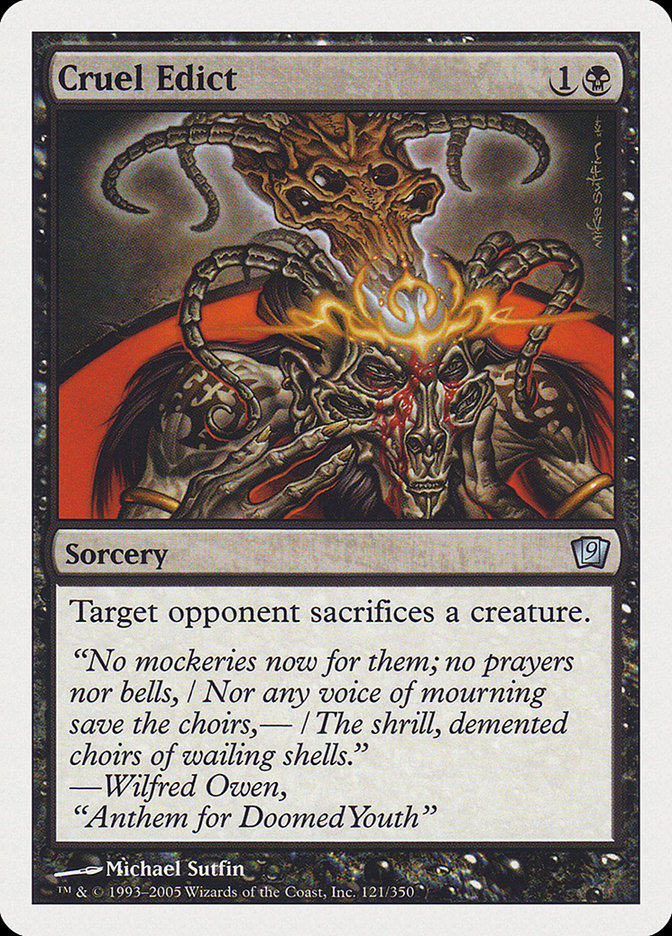 Cruel Edict [Ninth Edition] - The Mythic Store | 24h Order Processing