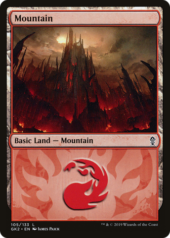 Mountain (105) [Ravnica Allegiance Guild Kit] - The Mythic Store | 24h Order Processing