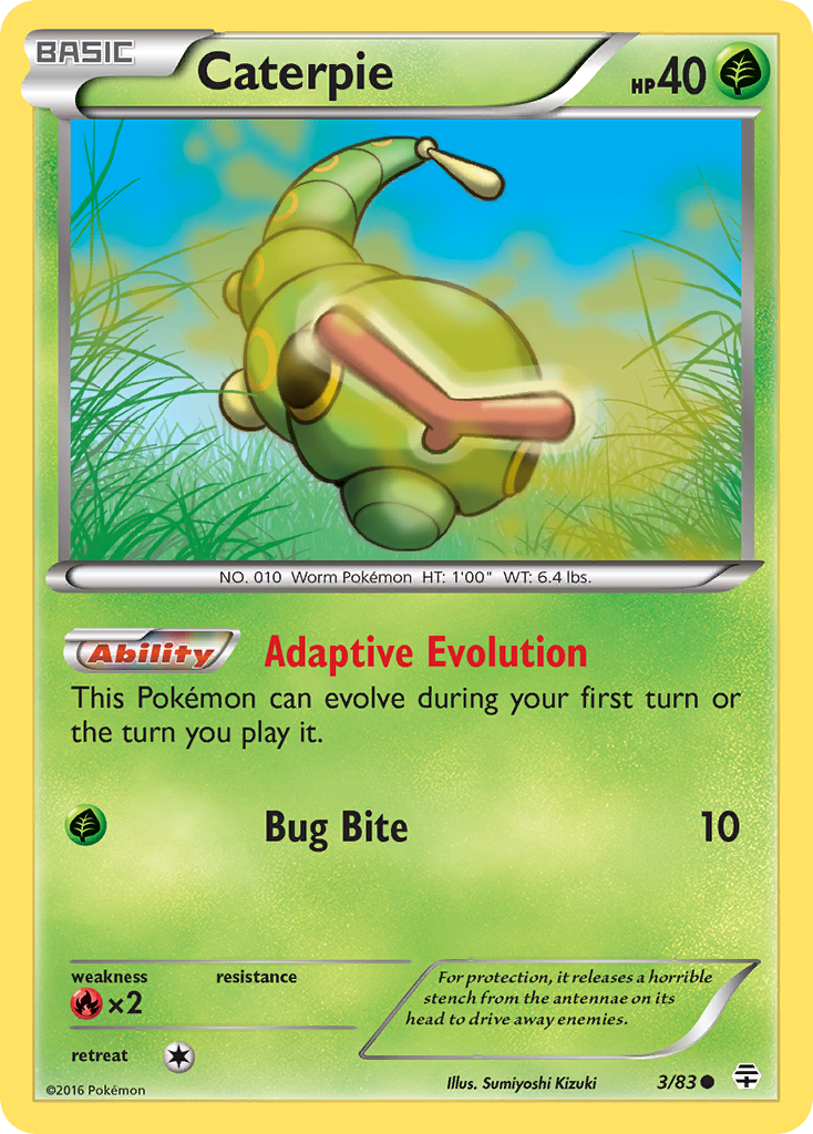 Caterpie (3/83) [XY: Generations] - The Mythic Store | 24h Order Processing