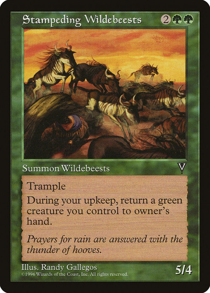 Stampeding Wildebeests [Visions] - The Mythic Store | 24h Order Processing