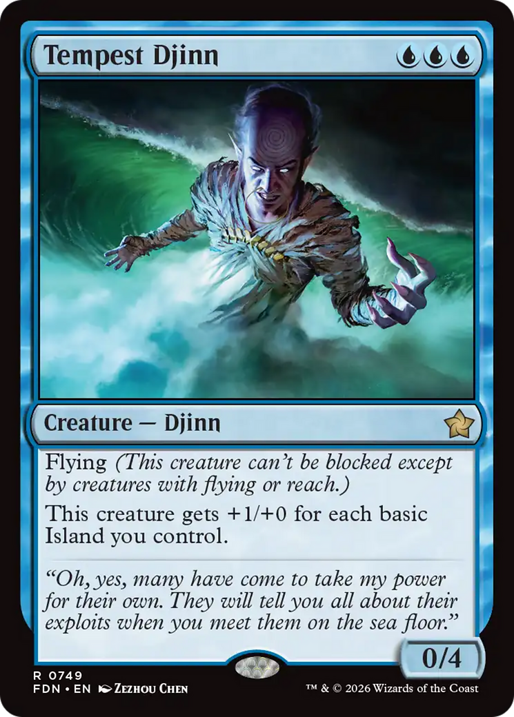 Tempest Djinn (0749) [Foundations] - The Mythic Store | 24h Order Processing