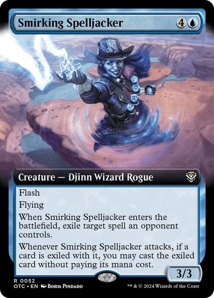 Smirking Spelljacker (Extended Art) [Outlaws of Thunder Junction Commander] - The Mythic Store | 24h Order Processing