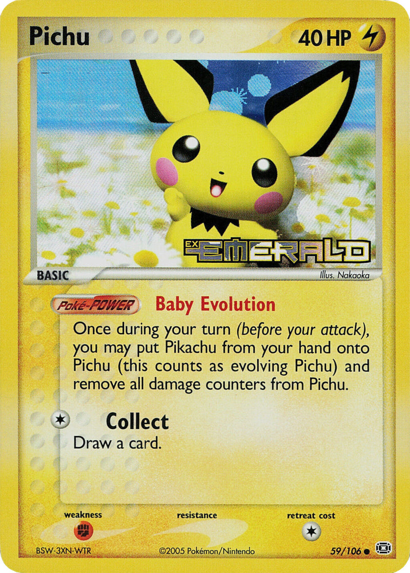 Pichu (59/106) (Stamped) [EX: Emerald] - The Mythic Store | 24h Order Processing