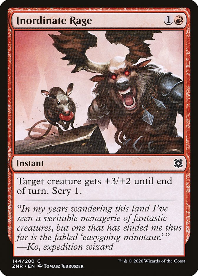 Inordinate Rage [Zendikar Rising] - The Mythic Store | 24h Order Processing