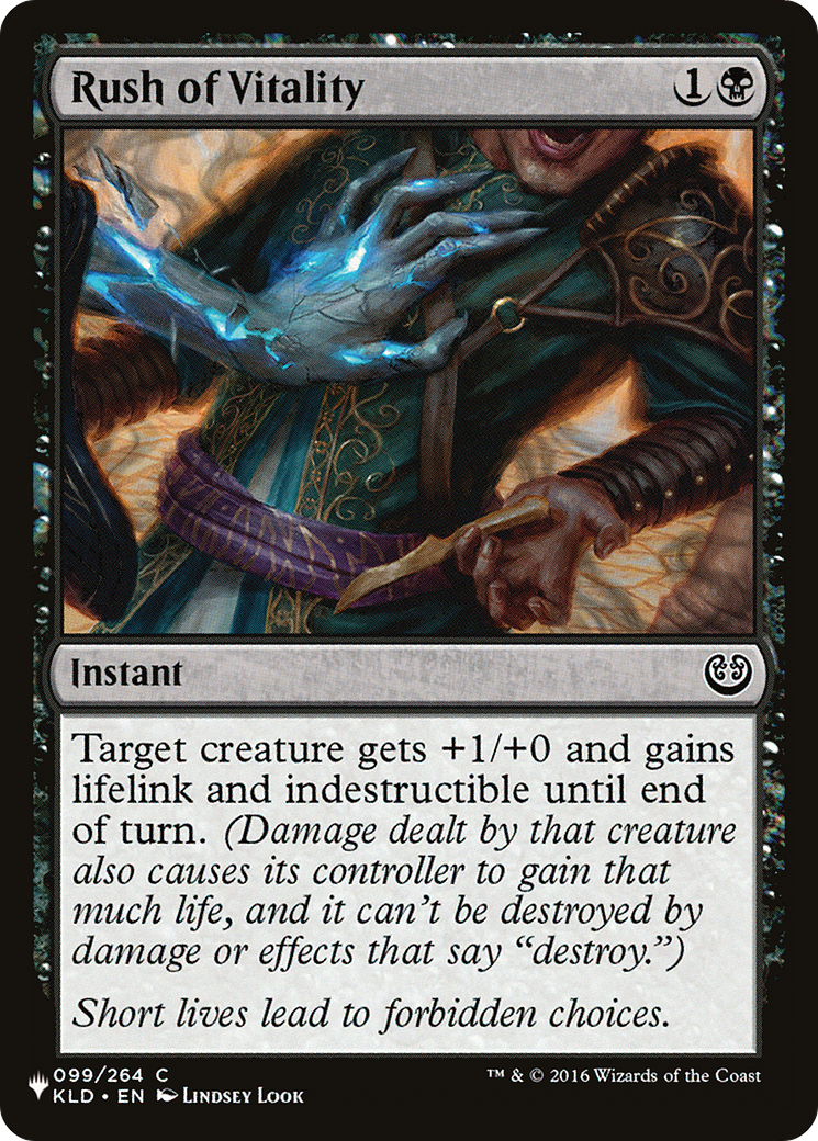 Rush of Vitality [The List] - The Mythic Store | 24h Order Processing