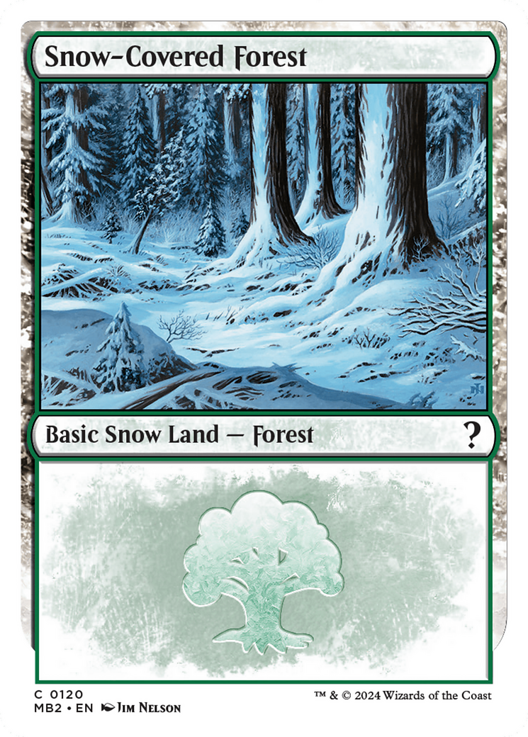 Snow-Covered Forest (White Border) [Mystery Booster 2] - The Mythic Store | 24h Order Processing