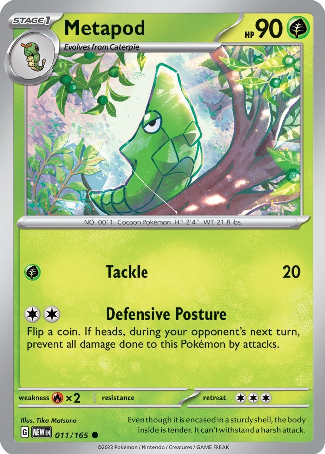 Metapod (011/165) [Scarlet & Violet 151] - The Mythic Store | 24h Order Processing