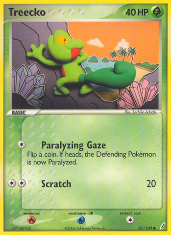 Treecko (67/100) [EX: Crystal Guardians] - The Mythic Store | 24h Order Processing