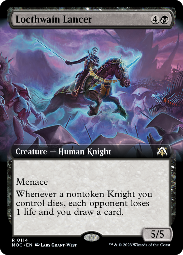 Locthwain Lancer (Extended Art) [March of the Machine Commander] - The Mythic Store | 24h Order Processing